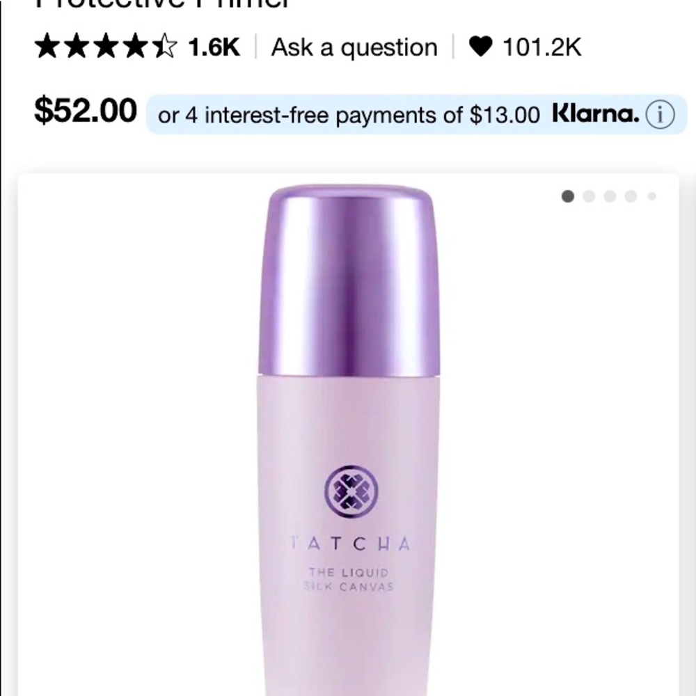 Tatcha liquid silk canvas